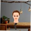 Hairdressing Mannequin Head, High-Temperature Fiber, Gold, 1 Set view 3