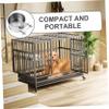 Happyyami Wall-Mounted Stainless Steel Elevated Dog Bowl view 3