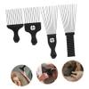 Healeved 4-Piece Stainless Steel Hair Comb Set, Afro Pick and Beard Combs for Men view 3