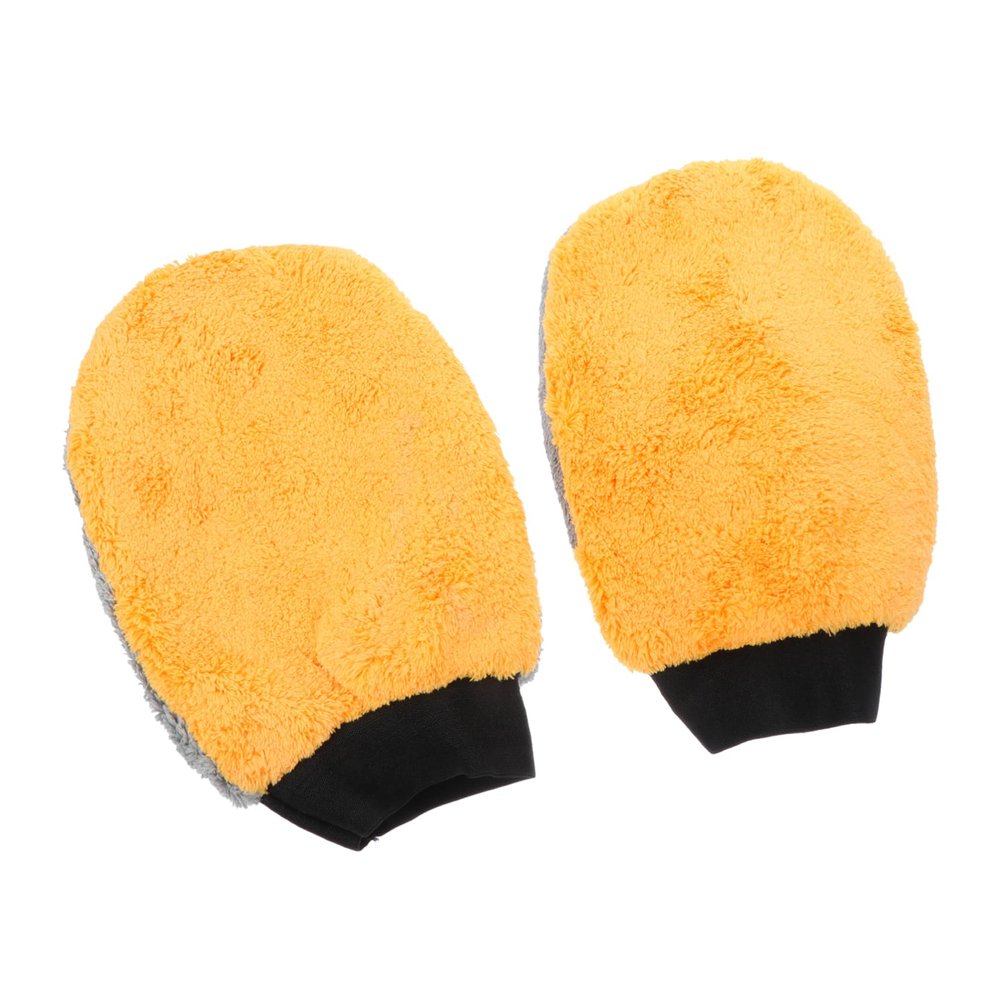 TOGEVAL Hamster Bathing Gloves with Scratch Protection, 2 Pieces, Orange