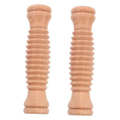 KOMBIUDA 2-Piece Wooden Foot Massage Roller Set, Portable Multifunctional Massage Tools for Legs and Body