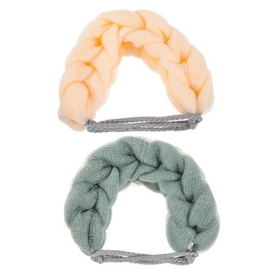 Baluue 2-Piece Natural Loofah Sponges for Body Exfoliation, Shower and Bath Use