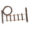 Happyyami Wooden Parrot Ladder and Budgie Step Ladder Bird Toy, Brown view 1