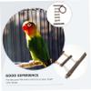 Happyyami Wooden Parrot Ladder and Budgie Step Ladder Bird Toy, Brown view 3