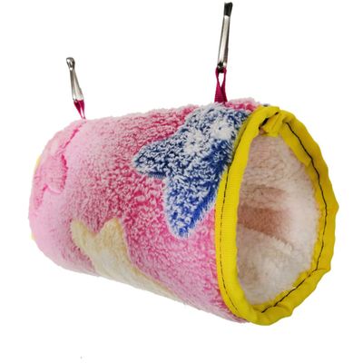 TOGEVAL Plush Hamster Hammock with Hanging Bed Design