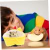 TOGEVAL Warm Hamster Bed Yellow for Small Pets view 3