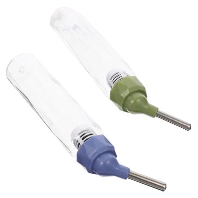 TOGEVAL 2-Pack Automatic Plastic Water Dispensers, 125 ml, for Small Pets