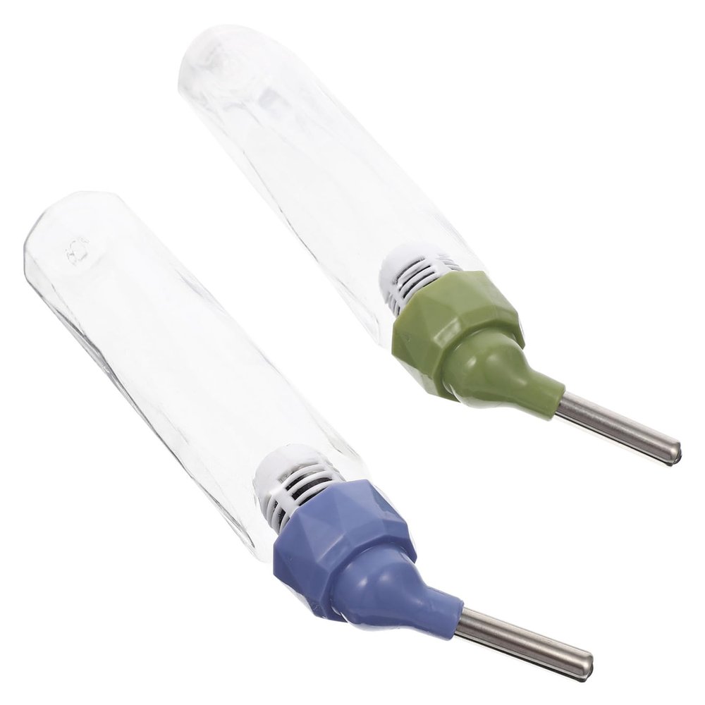 TOGEVAL 2-Pack Automatic Plastic Water Dispensers, 125 ml, for Small Pets
