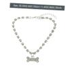 Happyyami Adjustable Rhinestone Dog Collar view 2