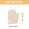BELLIFFY 2-Piece Loofah Bath Gloves, Exfoliating Shower Scrub Gloves, Beige view 2