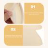 BELLIFFY 2-Piece Loofah Bath Gloves, Exfoliating Shower Scrub Gloves, Beige view 4