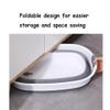 Foldable Pet Bathtub with Drain Holes, Multifunctional Dog and Cat Tub, Gray view 3