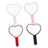 BELLIFFY 4-Piece Portable Heart-Shaped Handheld Makeup Mirrors view 1