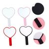 BELLIFFY 4-Piece Portable Heart-Shaped Handheld Makeup Mirrors view 3