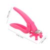 Nail Clipper for Artificial Nails, Stainless Steel and Plastic, Pink view 2