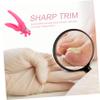 Nail Clipper for Artificial Nails, Stainless Steel and Plastic, Pink view 4