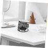 Ceramic Incense Vessel, Black Candle Holder with Wood, 1 Pc view 4