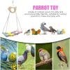 Cockatiel Birdcage Swing with Colorful Wooden Perches view 2