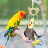 Cockatiel Birdcage Swing with Colorful Wooden Perches view 3