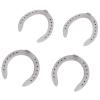 Akozon Aluminum Horseshoes 4-Piece Set, Equestrian Type 5 view 3
