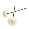Cabilock 2-Piece Aroma Diffuser Sticks, Rattan Essential Oil Sticks with Pink Multiflora Flower Design view 1