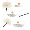 Cabilock 2-Piece Aroma Diffuser Sticks, Rattan Essential Oil Sticks with Pink Multiflora Flower Design view 4