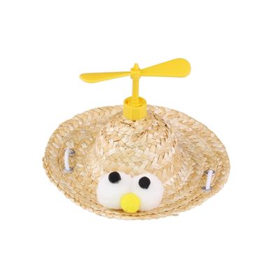 Kisangel Straw Hat for Dogs - Copter Design