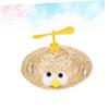 Kisangel Straw Hat for Dogs - Copter Design view 2