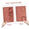 Silicone Puppy Lick Mat, Slow Feeder with Suction Cup, Pink view 3