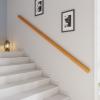 Non-Slip Pine Wood Handrail for Stairs, 240 cm view 1