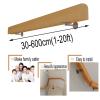 Non-Slip Pine Wood Handrail for Stairs, 240 cm view 2