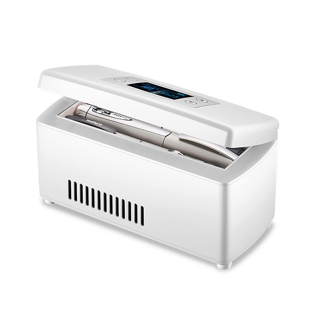 Portable Insulin Refrigerator Case, USB-Rechargeable, LCD Display, 2–8°C Intelligent Temperature Control