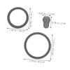 FOMIYES 4-Piece Stethoscope Accessory Set with Bell Diaphragm Cover and Silicone Earpieces view 2