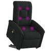 vidaXL Power Lift Recliner Massage Chair Black Fabric view 1