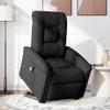 vidaXL Power Lift Recliner Massage Chair Black Fabric view 2