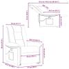vidaXL Power Lift Recliner Massage Chair Black Fabric view 3