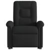 vidaXL Power Lift Recliner Massage Chair Black Fabric view 4