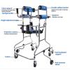 Height-Adjustable Hemiplegia Rehabilitation Walker for Adults and Seniors view 3