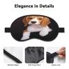 Ovely Pet Dog Beagle Printed Eye Mask with Black Border, Soft and Comfortable, Ideal for Travel, Camping, and Meditation view 3