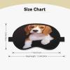 Ovely Pet Dog Beagle Printed Eye Mask with Black Border, Soft and Comfortable, Ideal for Travel, Camping, and Meditation view 4
