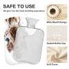 1-Liter Hot Water Bottle with Soft Giraffe Cover view 3