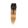 Larafona 100% Remy Human Hair Lace Closure, Ombre Blonde T1B/27, 4 x 4 in, 18 in view 2