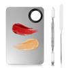 AEIOPRS Stainless Steel Makeup Palette and Spatula Set view 1