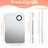 AEIOPRS Stainless Steel Makeup Palette and Spatula Set view 2