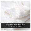 Cute Cat Flower Flannel Sherpa Throw Blanket, Soft and Washable, 130 x 150 cm view 3