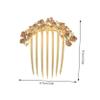 Gold Rhinestone Hair Comb for Women, Bridesmaids and Weddings view 2