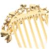 Gold Rhinestone Hair Comb for Women, Bridesmaids and Weddings view 3