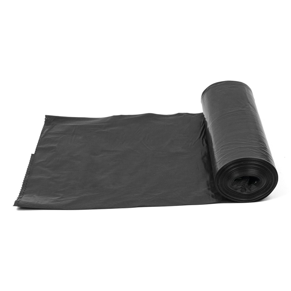 DayBays 30-Pack Premium Garbage Bags, 130 L, 82 × 108 cm, Extra-Strong Black HDPE