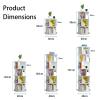 360-Degree Rotating Children's Bookshelf, 2–6 Tiers, White view 2
