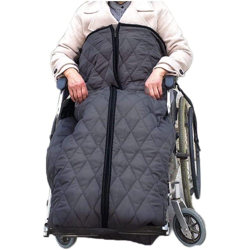 SXTYFBB Fleece-Lined Wheelchair Blanket, Waterproof Leg Cover